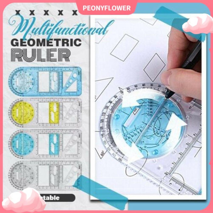 

Promo New Penggaris Gambar Geometri Bisa Diputar Bahan Plastik Untuk