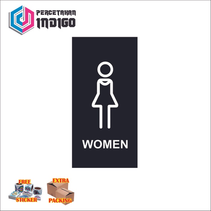 

Grosir sign akrilik acrylic papan women type v Keren