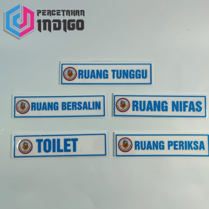

Terlaris sign akrilik nama ruang sepaket isi 5 pcs Elegan