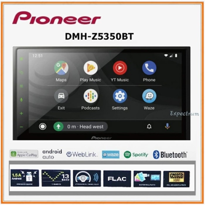 Promo Pioneer Dmh-Z5350Bt / Z5350Bt / Z5350 Head Unit Double Din Tape Mobil