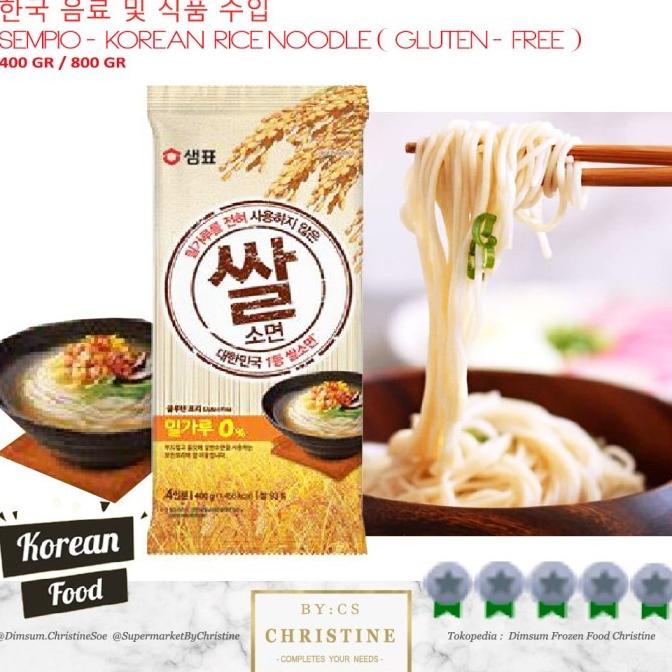 

SEMPIO KOREAN RICE NOODLE GLUTEN FREE SEOLMYEON SAL SOMYUN 800 GR