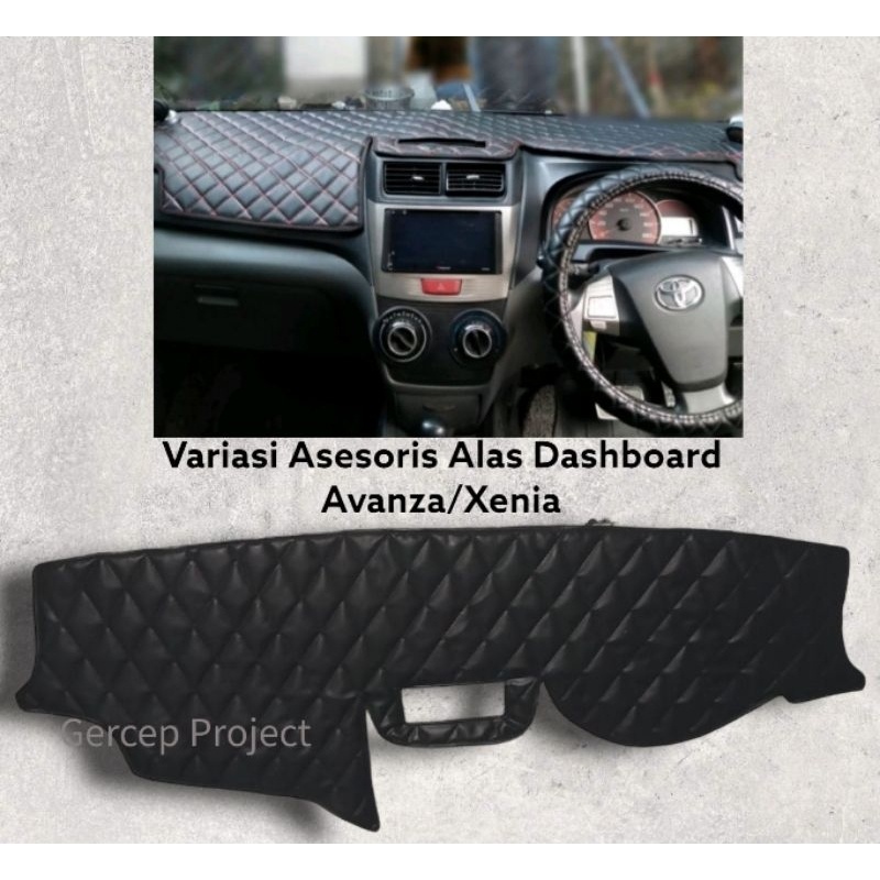 [BEST QUALITY] Cover Alas Dashboard Mobil Toyota Avanza Daihatsu Xenia Pelindung Dasbor Bahan Kulit