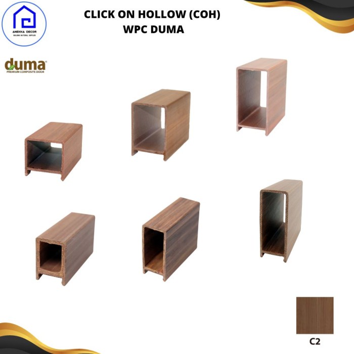 Panel Dinding Plafon CLICK-ON HOLLOW (COH) DUMA WPC