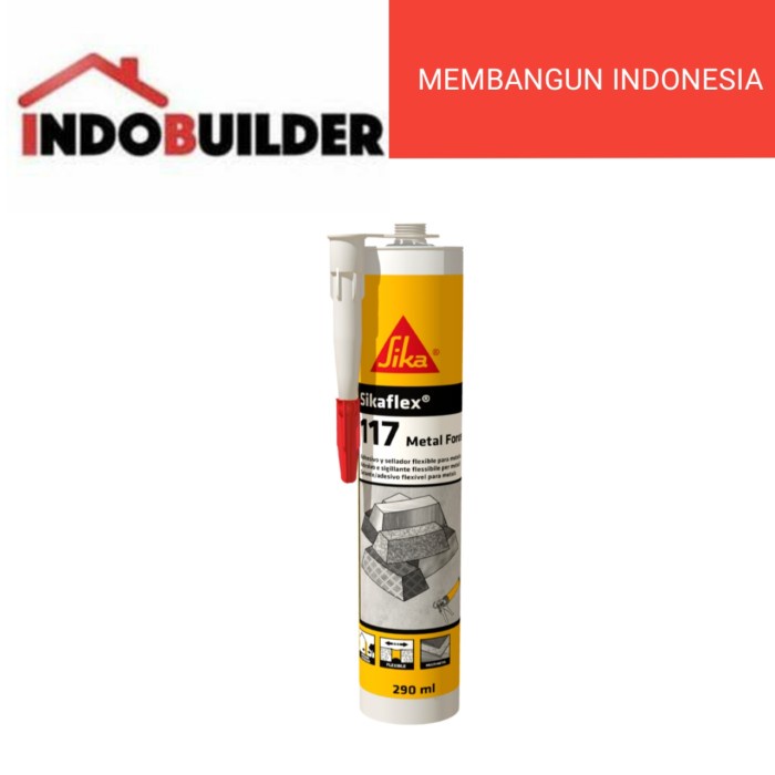 

Sikaflex 117 Metal Force 290 Ml Grey / Lem Sealant Perekat Metal Logam