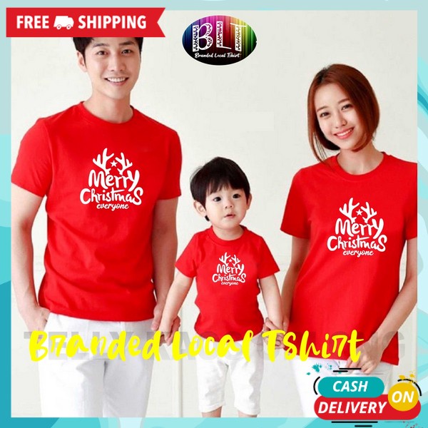 Tshert Baju Natalan Kaoa Import Premium Pakaian Natalan Modern Baj Marry Chrisnas Cowo Cewe Remaja T