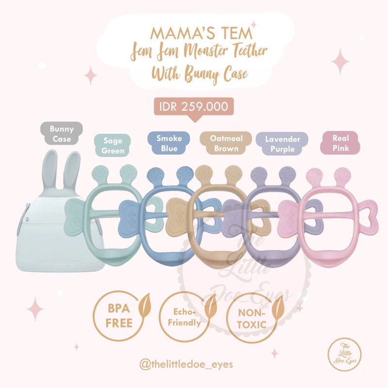 [Ready] MamaS Tem Jemjem Monster Teether
