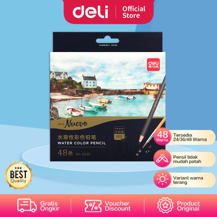 

Sarila Deli Pensil Warna 24C Dapat Dicuci Dan Teknologi Hybrid 6521