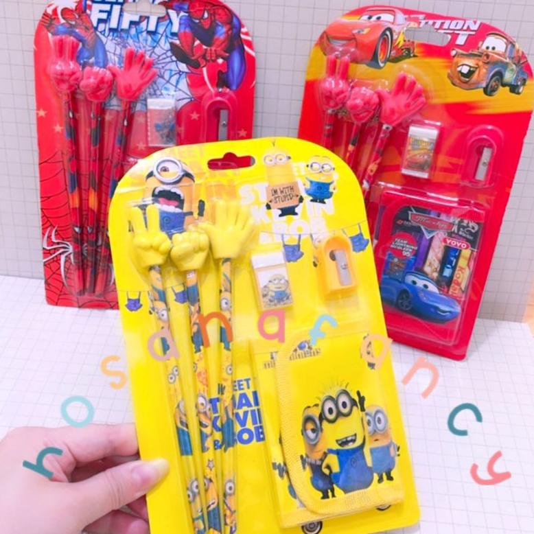 

Terlaris Study Set 6In1 Paket Alat Tulis Karakter - - Mc41 Promo