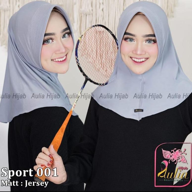 Terlaris Hijab Sport Aulia Size M // Jilbab Sporty Kerudung Daily Sport Bahan Jersey Tebel Premium P