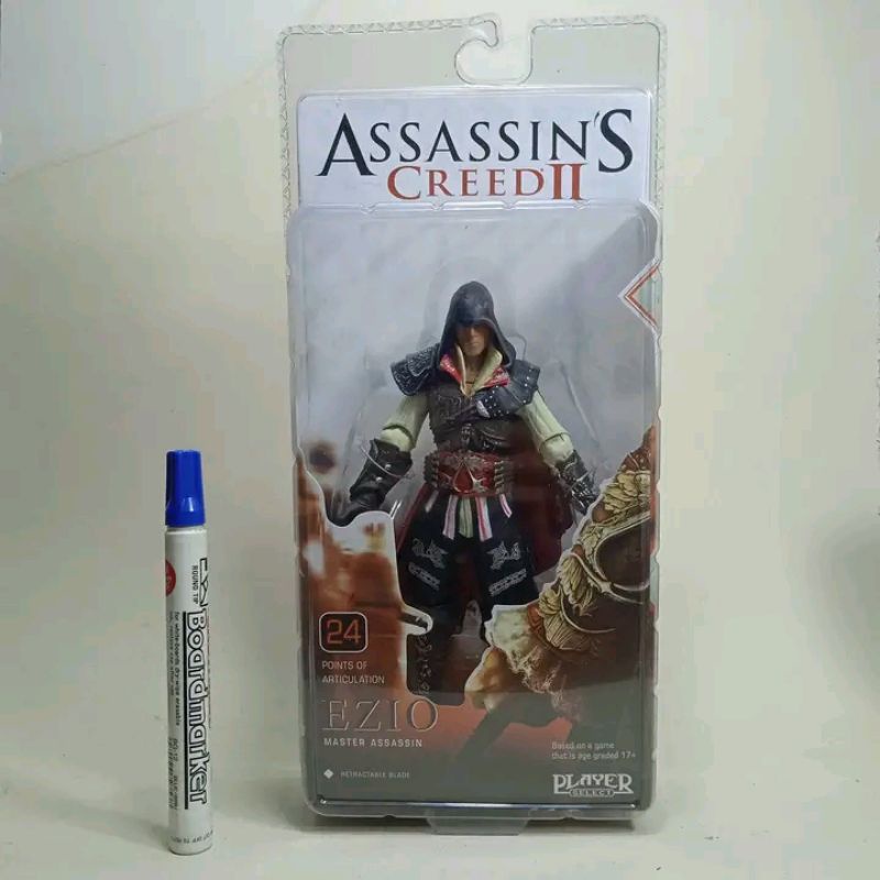 assasin creed II ezio necaMainan action figureezioassasin creed II
tinggi sekitar 7 inch
Full artiku
