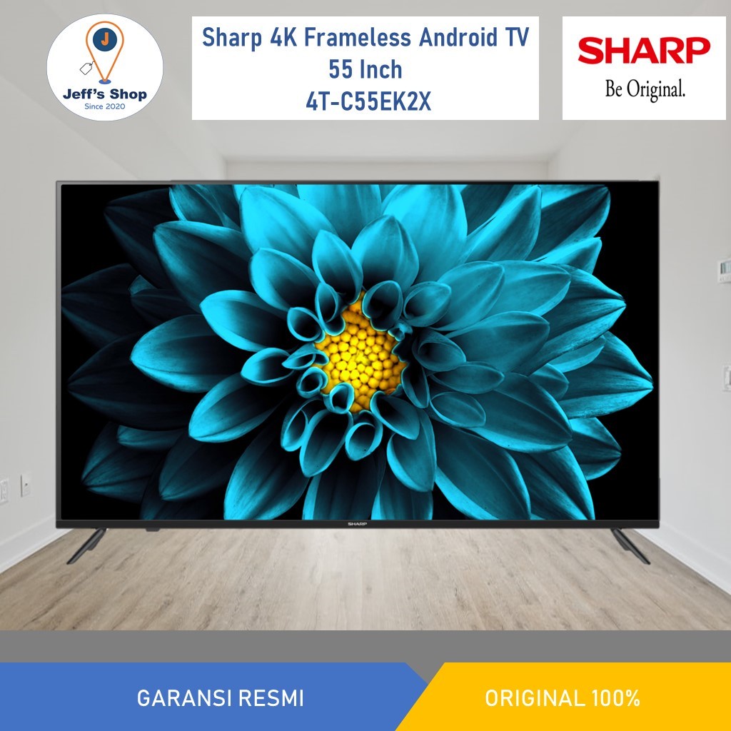 Sharp 4K Frameless Android TV 55 Inch 4T C55EK2X