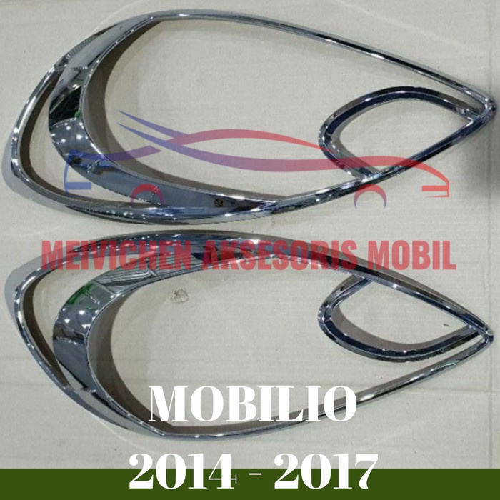 GARNISH DEPAN MOBIL MOBILIO LAMA 2014 - 2017 CHROME