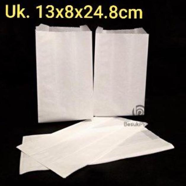 

Baru - PaperBag Putih Polos / Kertas Makanan / Kantong Makanan / Kertas PokPok ~