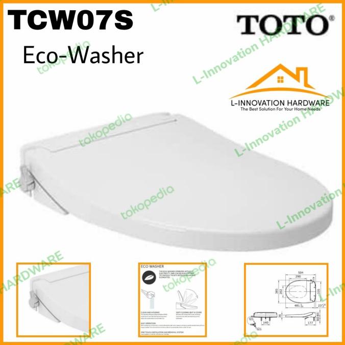 Tutup Closet Duduk Toto Eco Washer TCW07S Toilet Seat Cover Ecowasher