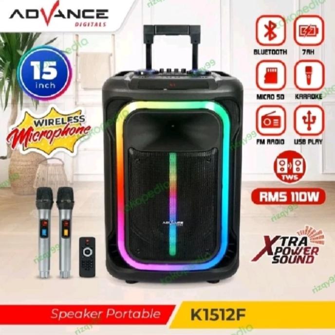 Speaker Advance k1512 f Speaker portable bluetooth k1512f