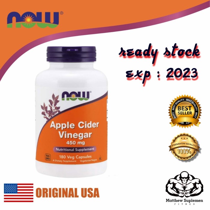 

Terlaris now foods apple cider vinegar 450 mg 180 caps SALE