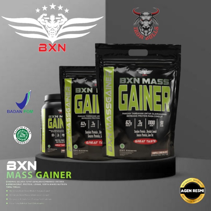 GAINER BXN 15lbs Xtreme Mass Gainer 15lbs bxn gainer murah king mass