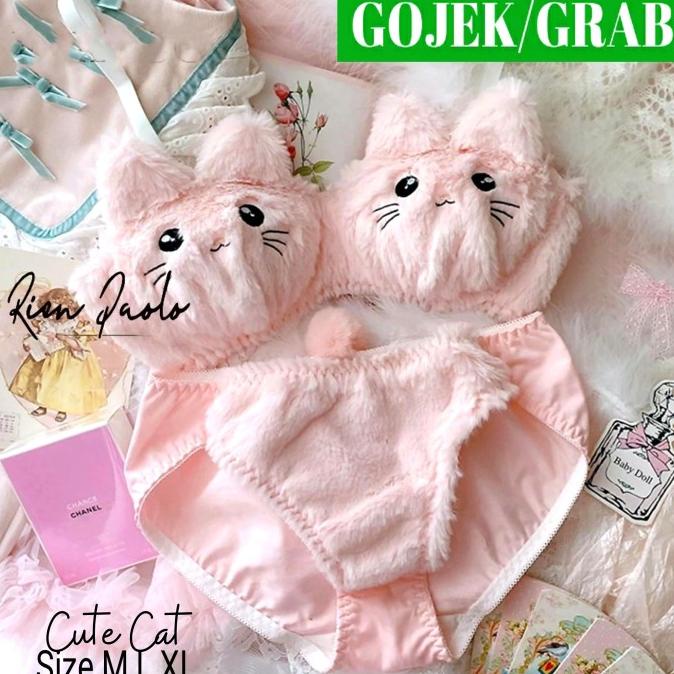 Bra Set Sexy Wanita Bh Fancy Premium Bulu Bulu Lucu Rien Paolo