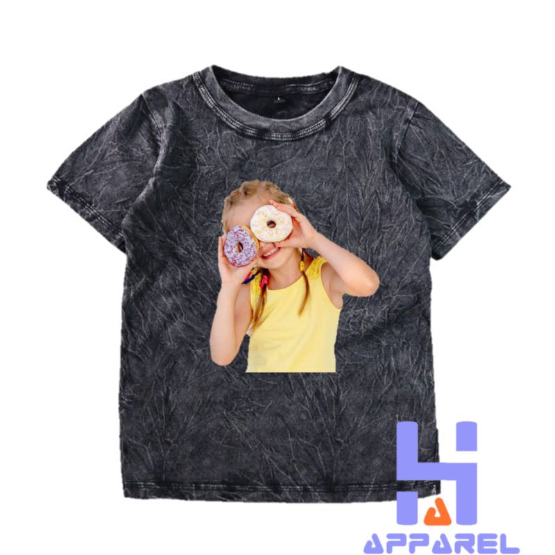 BAJU ANAK KAOS ANAK WASHED ADLV ACME DE LA VIE BABY FACE DONUTS