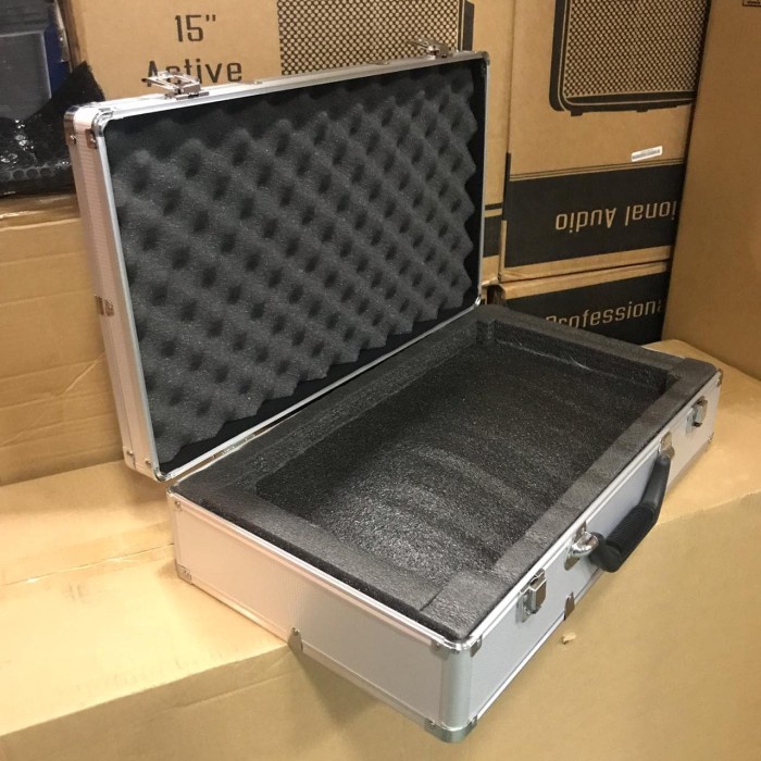 Koper Box Hardcase Bahan FULL ALUMUNIUM Khusus Microphone