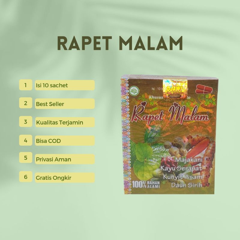 Jamu Khusus Wanita RAPET MALAM