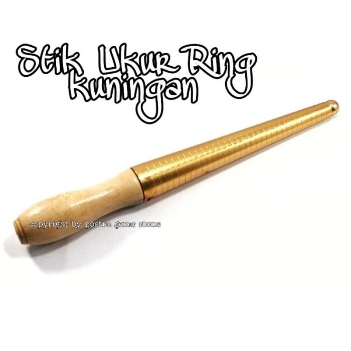 Mei Alat Ukur Cincin - Stik Ukur Cincin Kuningan Termurah