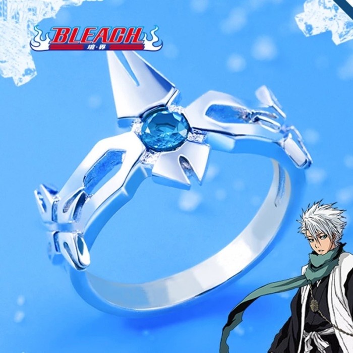 Mei Cincin Cosplay Anime Bleach Hitsugaya Toshiro Hyorinmaru Ring Figure