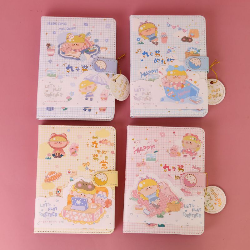 

Notebook Diary Agenda Journal Planner Pu Magnet Snap Full Colour R Lovely Sweet Girl Design