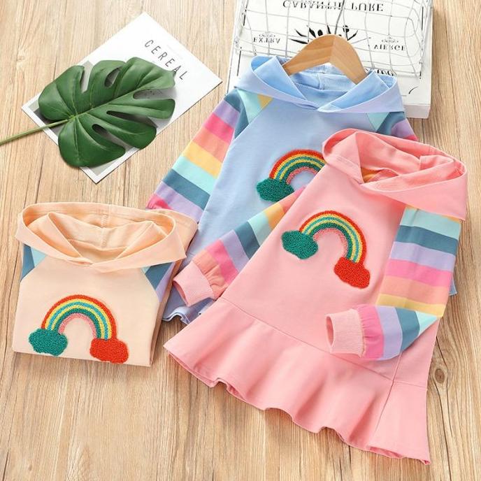 Baju anak perempuan hoodie/ blouse anak perempuan/ baju atasan anak