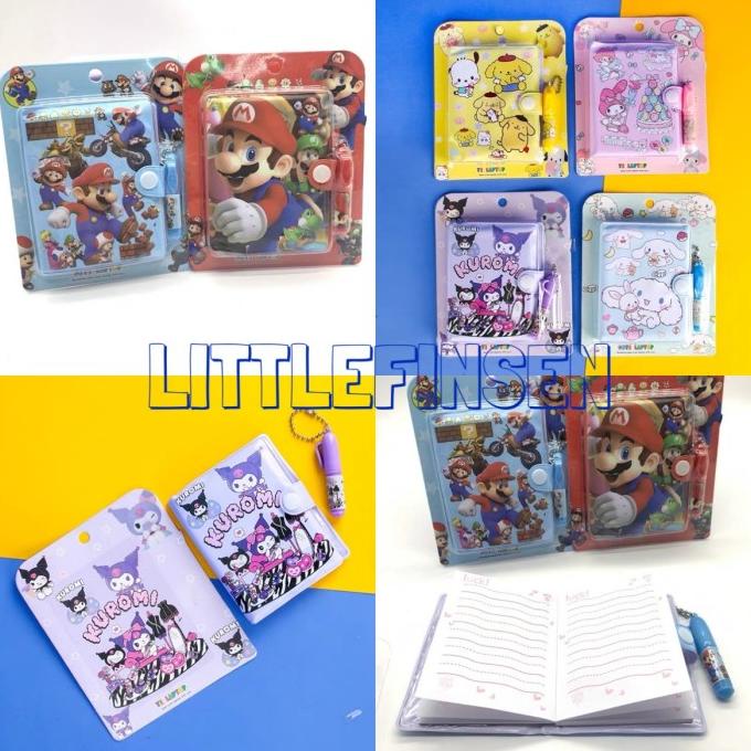 

Trend Pocket Notes Sanrio/Buku Notes Mario/Korumi/Melody/Buku Dan Pen Berkualitas