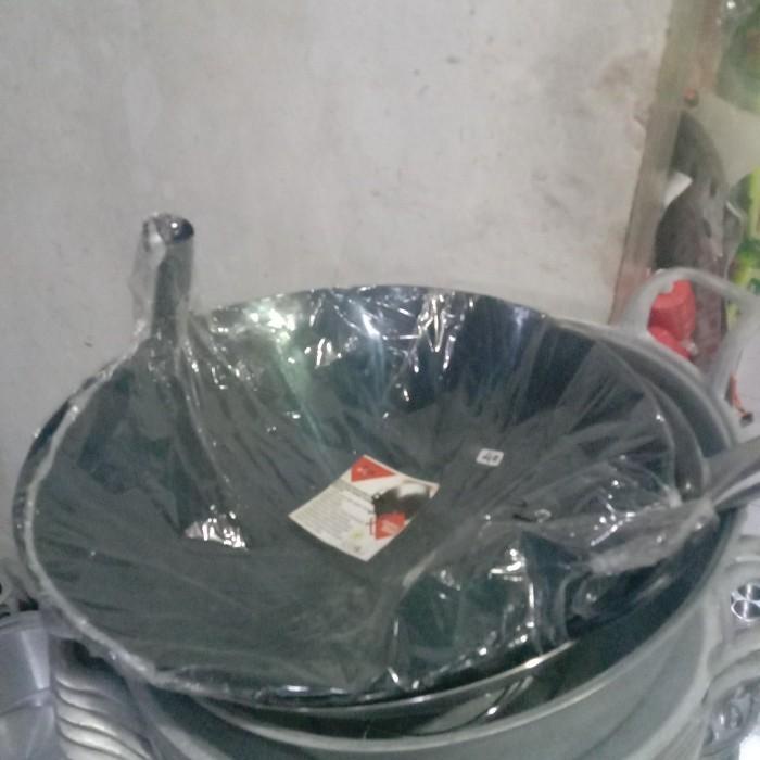 WAJAN PENGGORENGAN BAJA HITAM PLAT CARBON STEEL DIAMETER 20 CM - 80 CM