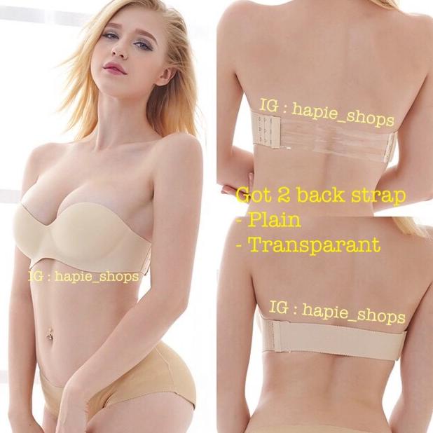 strapless bra cream / strapless bra nude/bra nude /bra cream/ bh pesta