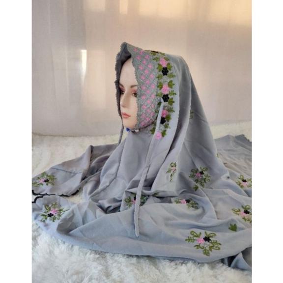 Update MUKENA DEWASA TERUSAN BERWARNA MOTIF BORDIR TABUR BUNGA, MUKENAH DEWASA LAJURAN LANGSUNGAN DEWASA SERI WARNA PINK, COKLAT, BIRU, HIJAU, KREM, ABU-ABU, BAHAN POLINO MICRO ,,