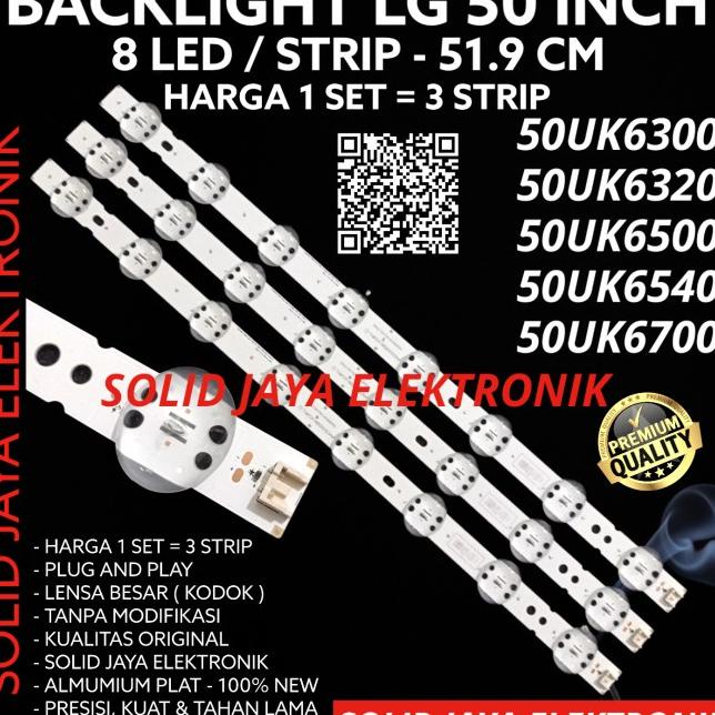 New Produk BACKLIGHT TV LG 50 INC 50UK6540 50UK6700 50UK LAMPU BL LED 8K 6V KODOK KX 444