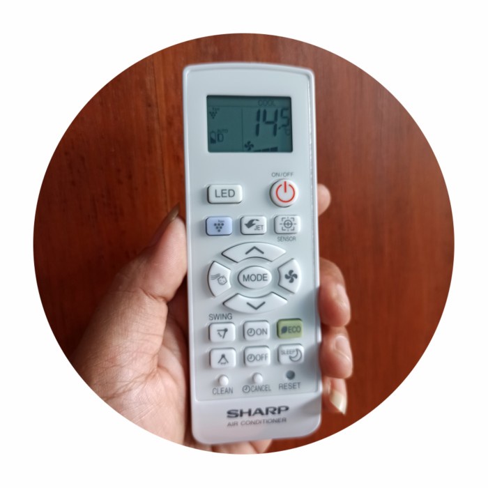 REMOTE AC SHARP PLASMACLUSTER J-TECH INVERTER ORIGINAL CRMC-A996JBEZ
