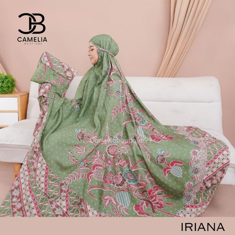 CAMELLIABOUTIQUE99 – mukena best seller IRIANA rayon premium jumbo dewasa