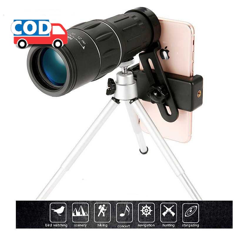 Teropong Hp Kamera Lensa Tambahan Tele Zoom 16X52 Fotografi Smartphone Outdoor Jarak Jauh