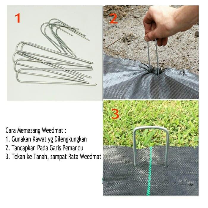 Easy Grow Weedmat 4 X 5 Meter. Pengendali Rumput Pengganti Mulsa