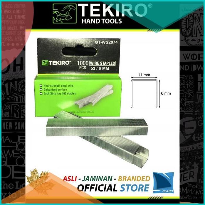 

Isi Staples Tembak Type 53 Uk. 6 mm Isi 1000 pcs - Stapler TEKIRO 20J