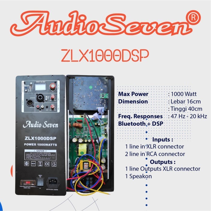 Promo Power Kit Zlx1000 Dsp Audio Seven Original Ready Stock