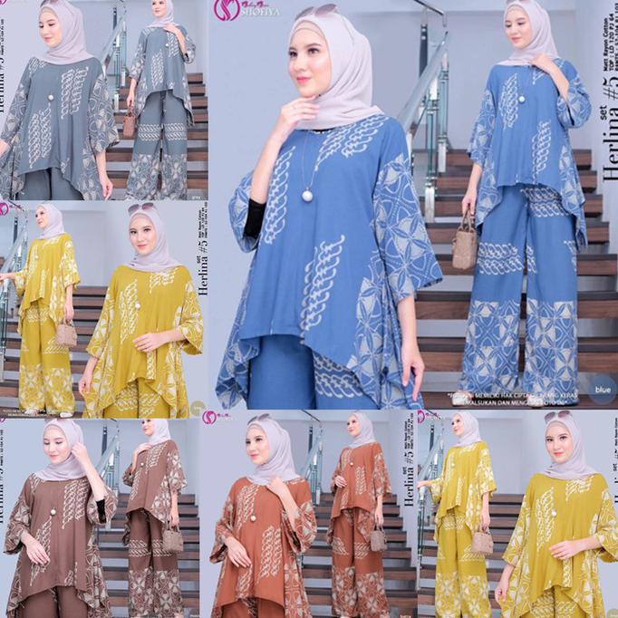 Daster Waka Waka Setelan Katun Rayon One Set Celana Wanita