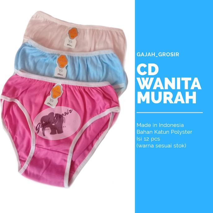 ISI 12 PCS CELANA DALEM WANITA XL / DALAM WANITA /CD DEWASA /CD