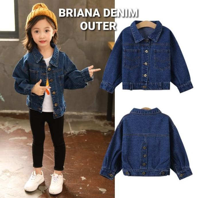 TOKYOBERRY BRIANA DENIM OUTER JAKET JEANS ANAK REMAJA PEREMPUAN KOREA