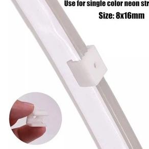 LAMPU LED NEON FLEX SELANG 220V METERAN FLEXIBLE SIGN STRIP OUTDOOR - Klem neon flex