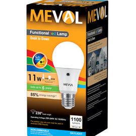 Lampu LED Sensor Cahaya MEVAL 11 watt 11w Light / Photo Sensor MEVAL