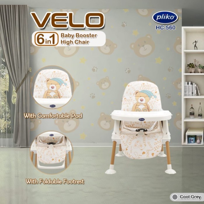 Promo Pliko Velo / High Chair / Kursi Makan Bayi / Baby Chair