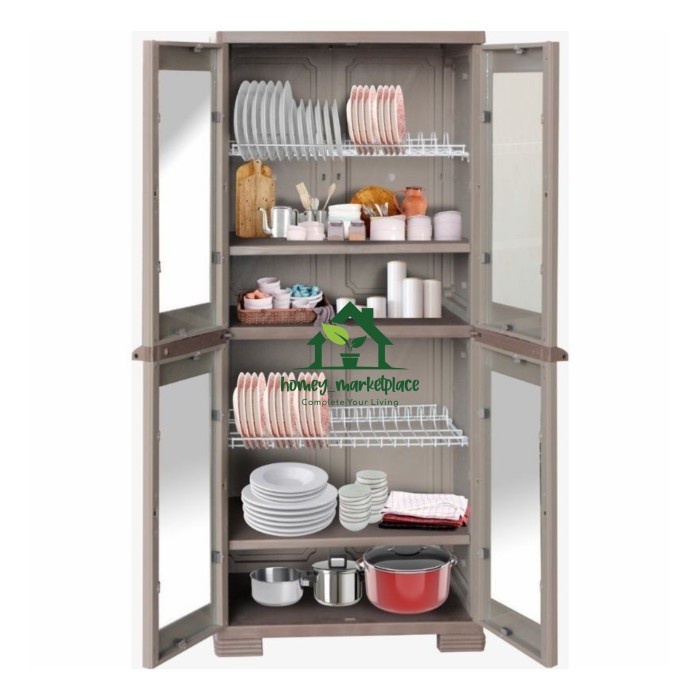 Promo Rakk Piring Plastik Olymplast/Lemari Piring/Okl Jumbo/Lemari Dapur