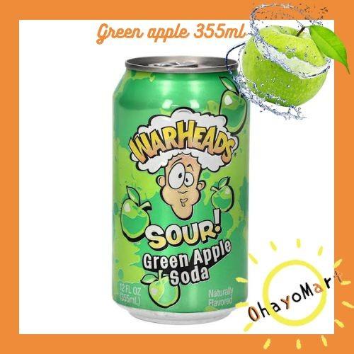 

Warhead Sour green apple Soda / Warhead minuman Apel Bersoda 355ml Best Seller