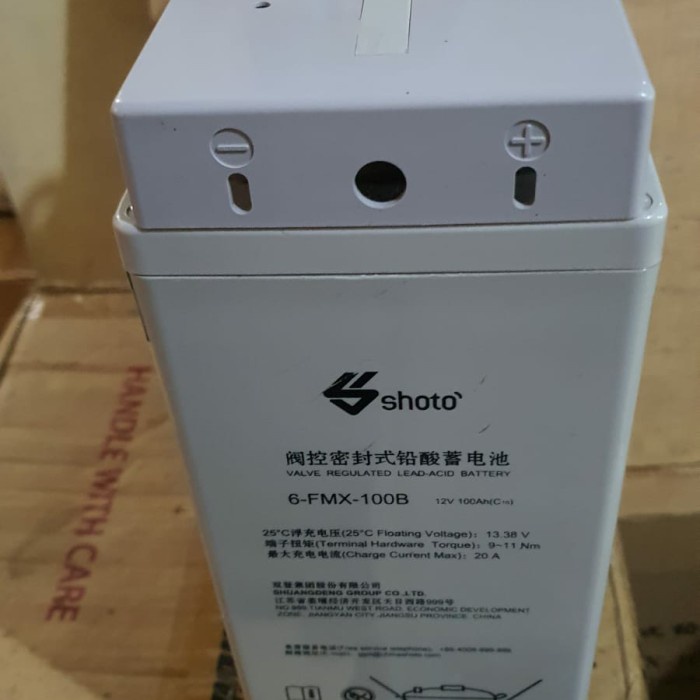 Terbaru Battery Aki Kering Shoto 12V 100Ah Ori Buat Ups Accu Promo Terlaris