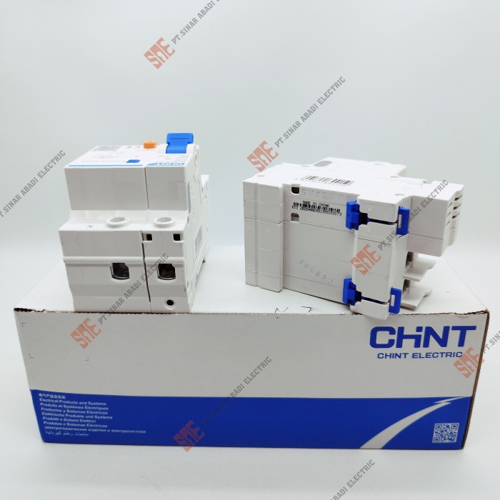 Rcbo / Elcb Chint 1P + N Phase 10A 16A Nxble-63 Mcb